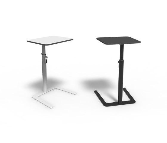 Flamingo Static table, Chrome frame with rectangular top | Tavolini alti | Boss Design