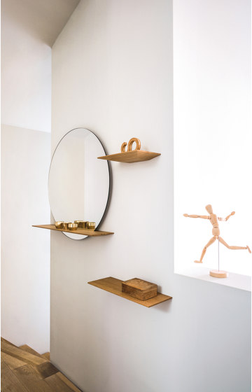 CUT Mirror with shelf | Espejos | Schönbuch
