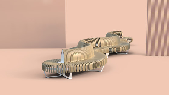 Nova C Bench Donut configuration | Benches | Green Furniture Concept