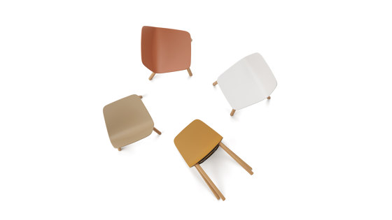 Maarten chair - swivel base & soft upholstery | Chaises | viccarbe