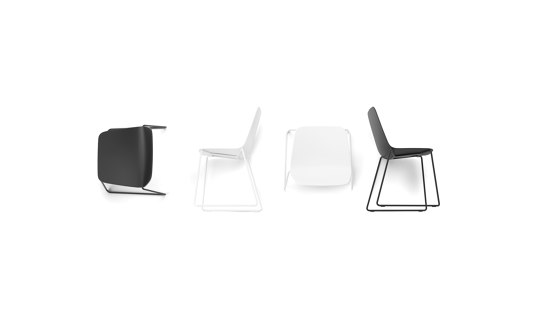 Maarten chair - swivel base & soft upholstery | Chaises | viccarbe