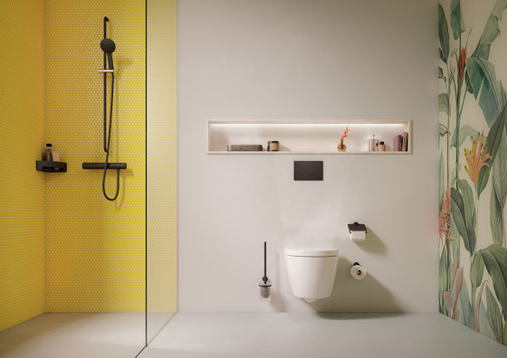 Toilet roll holder with cover | 815.21.200 | Portarotolo | HEWI