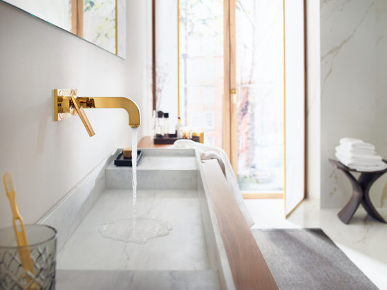 AXOR Citterio Single Lever Basin Mixer for concealed installation with escutcheons and spout 225mm wall mounting DN15 | Wash basin taps | AXOR