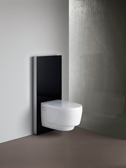 Monolith | sanitary module black / glass | Flushes | Geberit