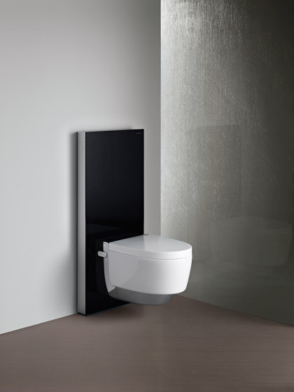 Monolith | sanitary module black / glass | Robinetterie de WC | Geberit