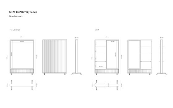 CHAT BOARD® Dynamic - Wood Acoustic Shelf | Pareti mobili | CHAT BOARD®