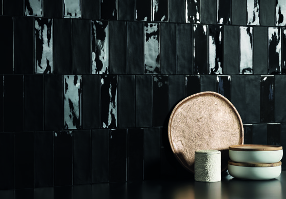 Abacus Brick Plissè Lux Carbone | Ceramic tiles | EMILGROUP