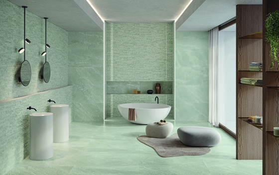 Salt Stone Modula Green Emerald | Mosaïques céramique | EMILGROUP