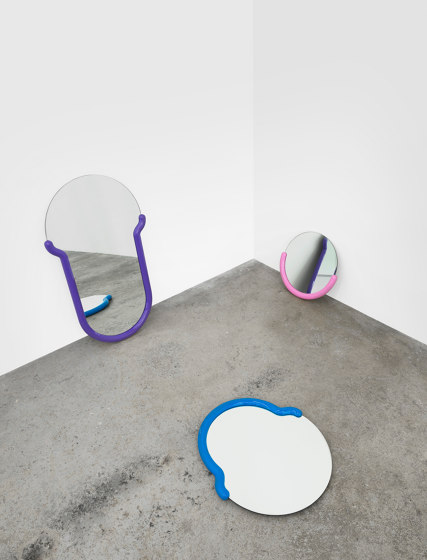 Bogin Mirror Small Pink | Miroirs | Normann Copenhagen