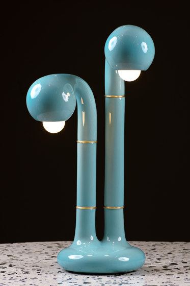 Table Lamp 3-Globe 24” Gloss Yellow | Table lights | Entler