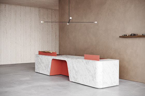 Join Desk Stone Configuration 11 | Comptoirs | Isomi