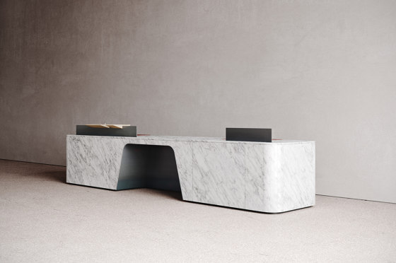 Join Desk Stone Configuration 10 | Comptoirs | Isomi