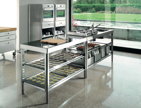 Waschen-kochen-Küchen
 LC160-C90+F60/1 | Kompaktküchen | ALPES-INOX