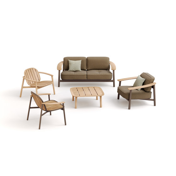 Twins Alu-teak armchair | 6041 | Sedie | EMU Group