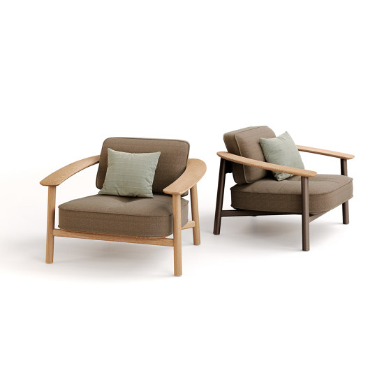 Twins Alu-teak armchair | 6041 | Sedie | EMU Group