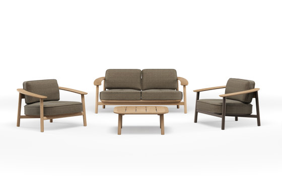 Twins Alu-teak lounge chair | 6042 | Poltrone | EMU Group