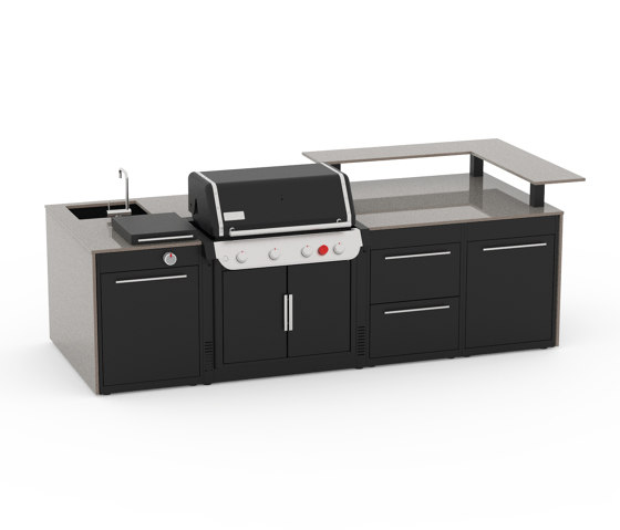 BBQ Kitchen Washing Module incl. Sink & Tap | Cocinas modulares de exterior | Weber
