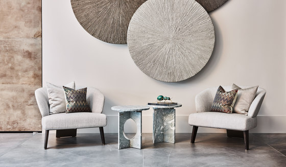 Ruby Side Table Stone + Marble Arrabescato Top | Tavolini alti | DAMI Luxury Interior