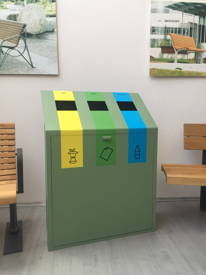 Eco waste separation bin | Poubelle / Corbeille à papier | Euroform W