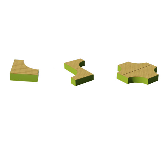 Isola modular bench & planter | Seating islands | Euroform W