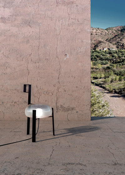 Oasi L Champagne&Fumé | Outdoor floor lights | Hind Rabii