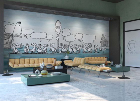 Bus Stop Green For Fantasy | Wall art / Murals | TECNOGRAFICA