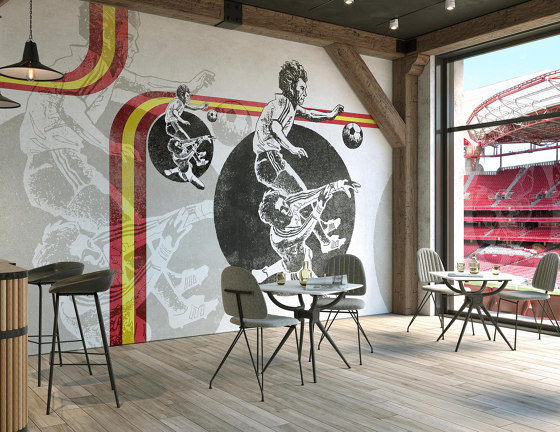 Football 82 Cappuccino | Wall art / Murals | TECNOGRAFICA