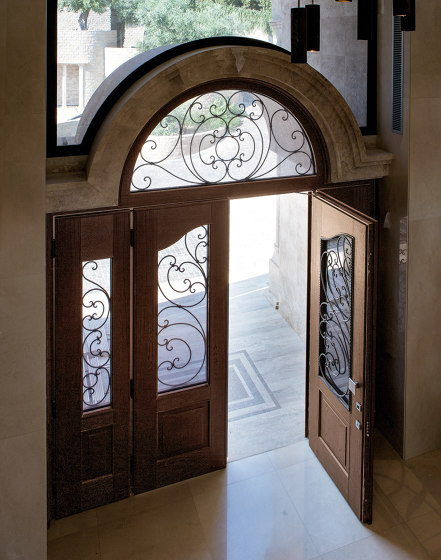 Evolution | Puerta blindada con Vidrio blindado | Puertas de las casas | Oikos Venezia – Architetture d’ingresso