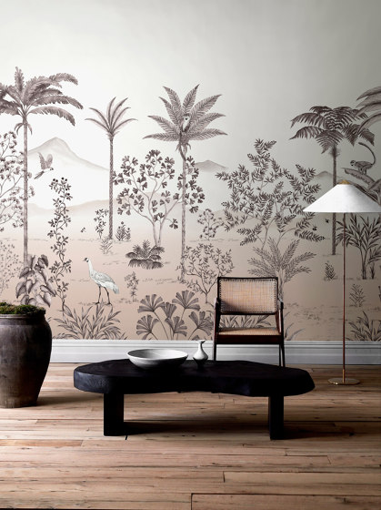 Jardin des Oiseaux Jade | Wall coverings / wallpapers | ISIDORE LEROY