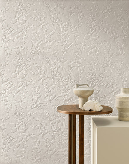 3D Wall Plaster Combed White 50X120 | Keramik Fliesen | Atlas Concorde