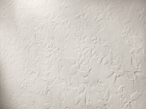 3D Wall Plaster Bloom White 50X120 | Carrelage céramique | Atlas Concorde