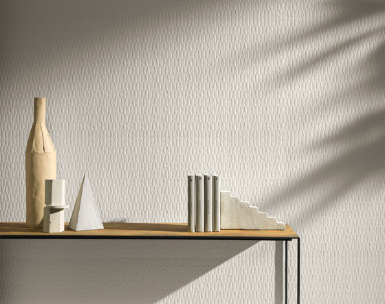 3D Wall Plaster Origami White 50X120 | Piastrelle ceramica | Atlas Concorde