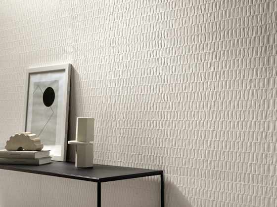 3D Wall Plaster Bloom White 50X120 | Carrelage céramique | Atlas Concorde