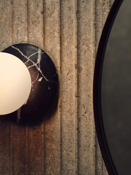 Orbit | Pendant - Bronze & Black Marble | Suspended lights | J. Adams & Co