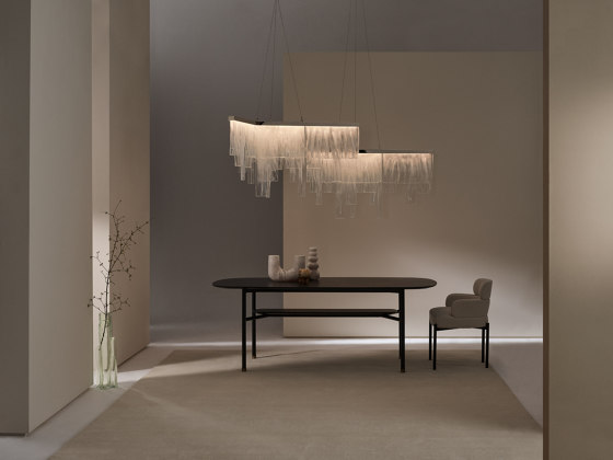 Cascata chandelier polished nickel | Suspended lights | CTO Lighting