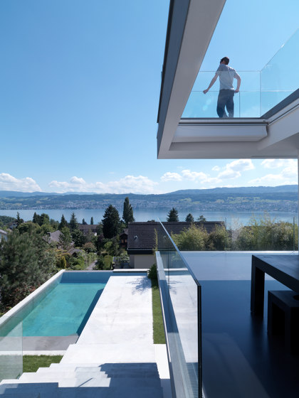 Litefront Ganzglasgeländer | Balkonverglasung | Sky-Frame