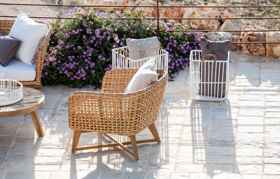 Selene Lounge Chair Open Weaving | Fauteuils | cbdesign