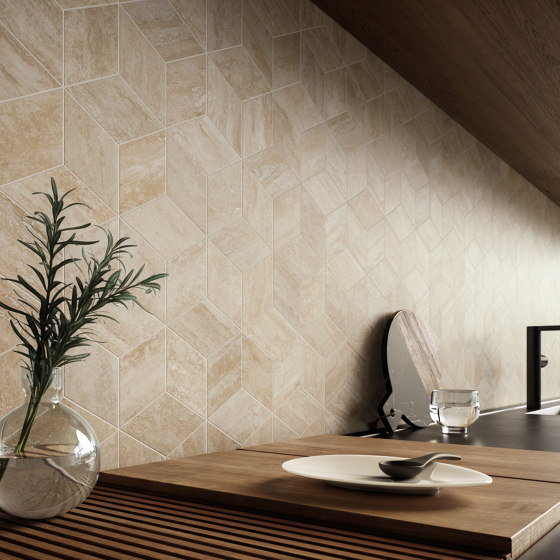 Prestigio Travertino Bianco | Ceramic tiles | Refin