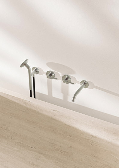 FFQT | Wall mounted dual handle mixer with spout | Wash basin taps | Quadrodesign