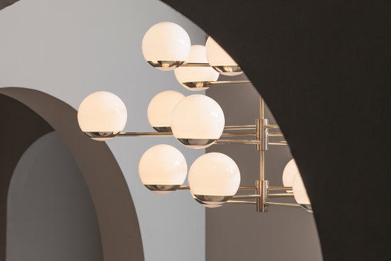 Ball & Hoop | S 19—02 - Polished Brass - Opal | Suspensions | Empty State