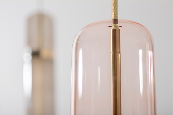 Pill S | 36—05 - Silver Anodised - Pink / Smoked | Suspended lights | Empty State