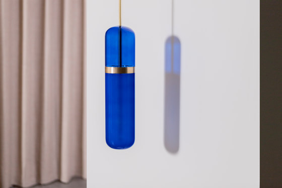 Pill | S 36—03 - Brushed Brass - Opal / Smoked | Suspended lights | Empty State