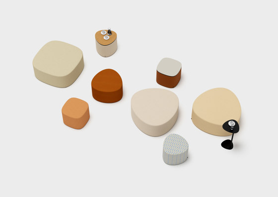 Pully Island | Seating Square | Poufs | Cascando