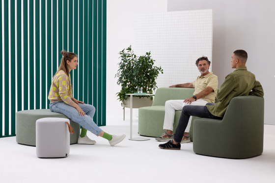 Pully Island | Sitzelement Quadrat | Poufs / Polsterhocker | Cascando