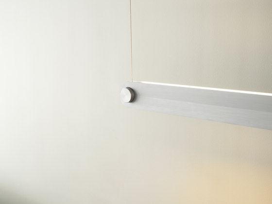 Dim Linear Lamp EU Brushed Aluminum | Suspensions | Normann Copenhagen