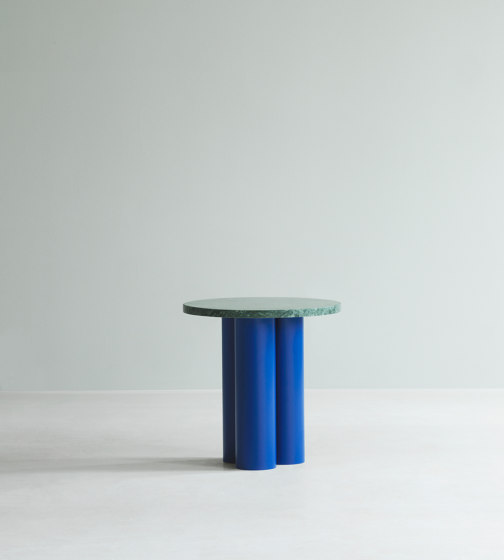Dit Table Brown Travertine Silver | Side tables | Normann Copenhagen