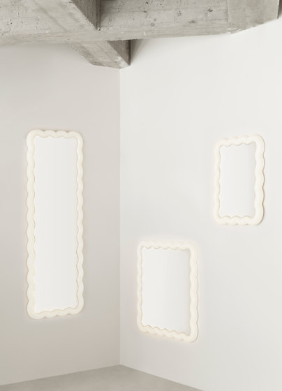 Illu Mirror 160 x 55 cm EU White | Espejos | Normann Copenhagen