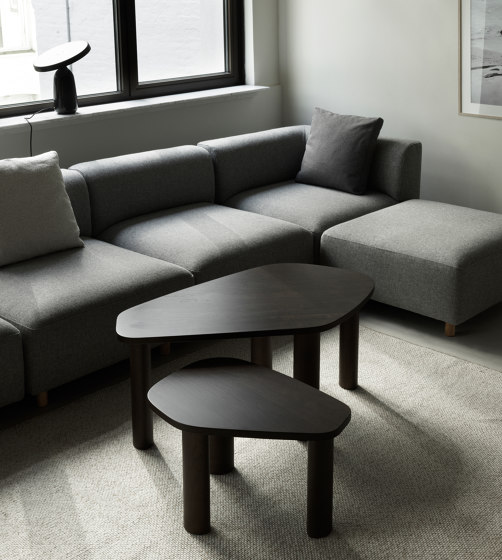 Sculp Coffee Table Small Brown Stained Ash | Coffee tables | Normann Copenhagen
