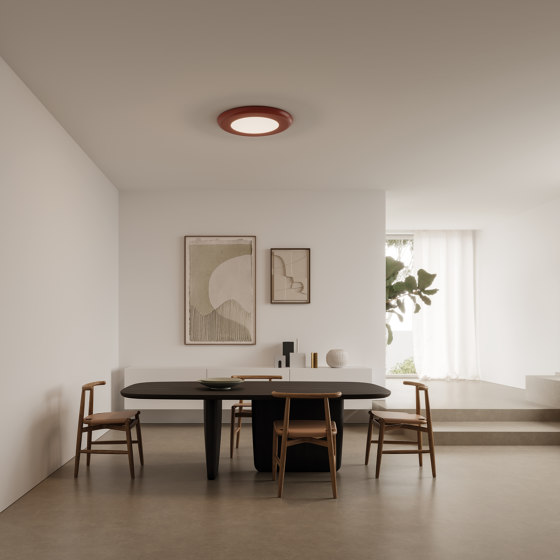 Sunday ceiling lamp earth red | Lampade plafoniere | Axolight