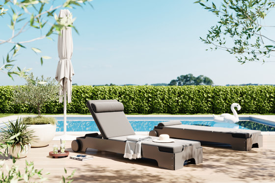 Solara sun lounger HPL white | Day beds / Lounger | Müller small living